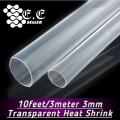 Transparent Heat Shrink Tube 3 meters. Shrinkable Wire Wrap Cable Sleeve. SIZE (choose from choice). 