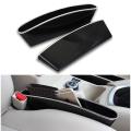 2PCS Car Seat Catcher Storage Organizer Magic Box Seat Side Gap Filler Pocket For Wallet, Phones, Car Interior Accessories. 
