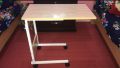 Adjustable Portable Bedside Laptop Table Sofa Side Computer Table With Wheels. 
