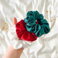 Pack of 5 High quality adjustable silk scrunchies for thick long hair Silk Scrunchies Stretchable ponytails for Girls and Women Silk hair pony multicolor. 
