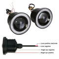 1*3.5 "Angel Eyes led fog light car SUV universal White driving head lamp 12V. 
