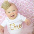 Hot Artificial Elegant Infant Newborn Mini Felt Glitter Gold Lace Crown Headbands For Baby Girls DIY Crafts Hair Accessories. 