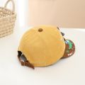 Cute Cartoon Dinosaur Kids Baseball Cap Autumn Winter Corduroy Children Hat Outdoor Warm Toddler Casual Bonnet 2-5Y. 