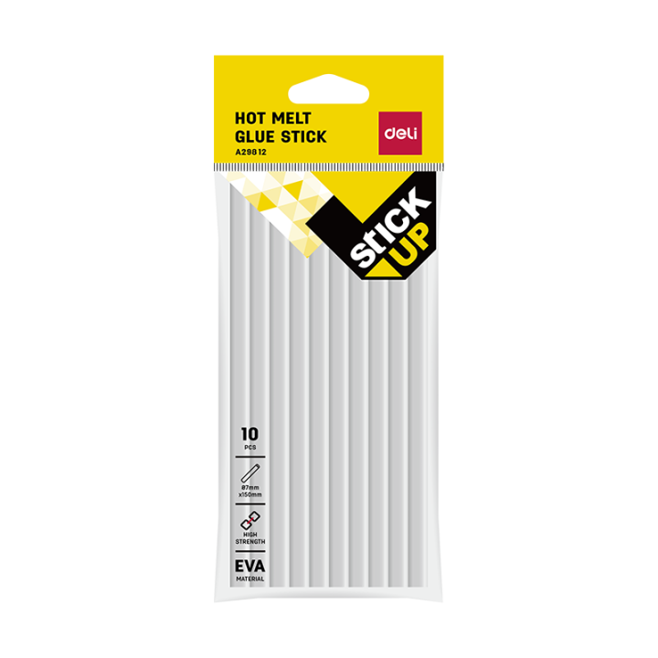 DELI HOT MELT GLUE STICK Φ11MM, X200MM 10PCS