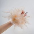 Women Natural Fur Feather Cuffs Cuffs With Feathers Feather Cuff Snap Bracelet Sleeves Wrist Arm Removable Shirt. 