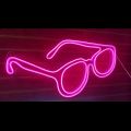 Glasses Shape Neon Light Sign For Glasses Shop Decoration. 