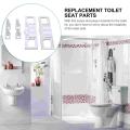2 Sets Universal Toilet Seat Fixing Screws Toilet Lid Screws Part Plug-In Boards Top Mounted Toilet Cover Screw Accessories. 
