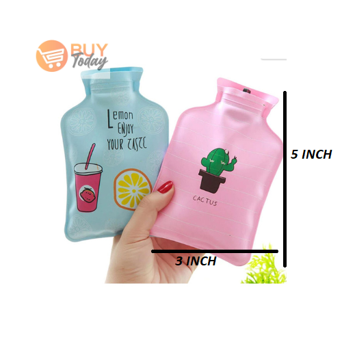 Mini Cute Hot Water Bottle Bag for Toddlers Shoulder Hand Warmer Heat Pack Warm Belly Instant Hot Pack Winter Water Heating Pad
