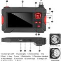 Digital Endoscope Camera P30 Waterproof Industrial Dual Lens Borescope Camera with LCD Display and 9 Lights(5M). 