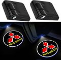 2pcs Car Door Lights Logo Car Door Projector Light Led Welcome Lights Car Logo Suitable for All Models (fit Mitsubishi) A R1080 CAARR. 