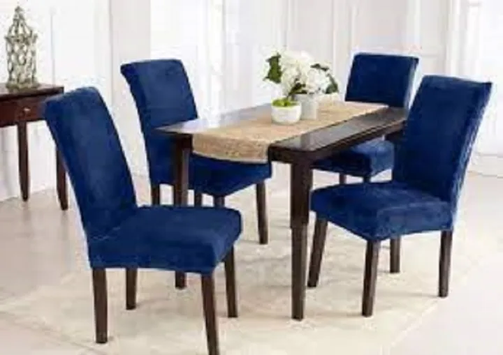 Dining%20Chair%20Cover%20Set%20of%204%20Pc%20,%206%20Pc%20and%208%20Pc%20Elastic%20Fitted%20Solid%20Color%20Cover%20Comfortable%20Chair%20Cover%20For%20Dining%20Room%20-%20Image%202