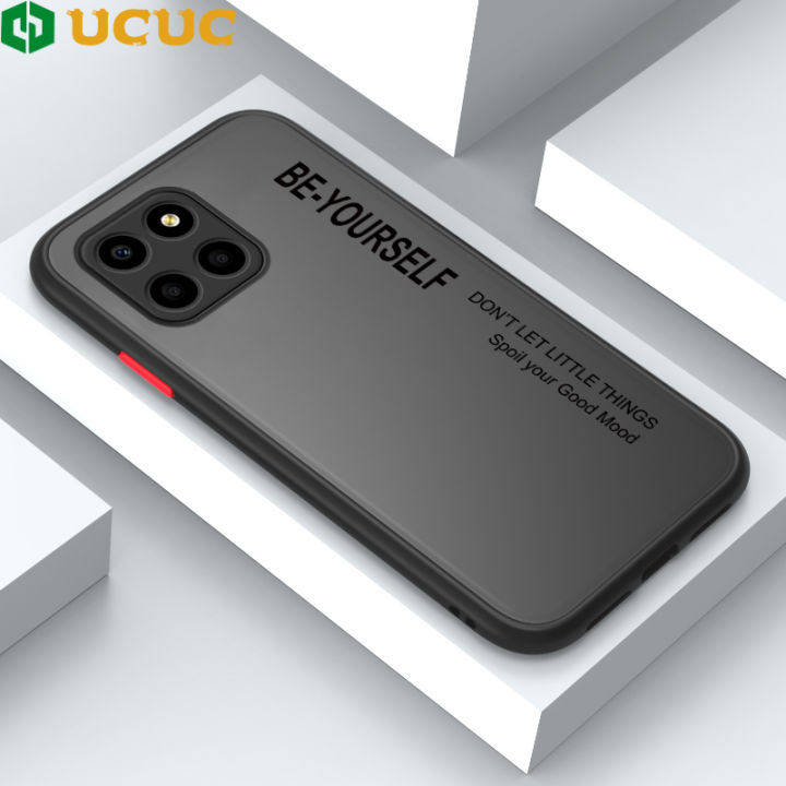UCUC for Honor X6 Back Cover By Yourself Word Frosted Transparent Hard Phone Case Thin Shockproof Full Cover Camera Protect Case