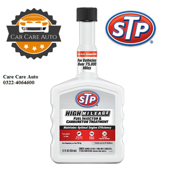 STP® HIGH MILEAGE FUEL INJECTOR & CARBURETOR TREATMENT-354ml