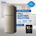 Haier 10 Cu Ft / E-Star Series / HRF-276 EBD ( Deepest Freeze + Direct Cool + 1 Hour Icing Technology + Metal Door ) Golden Colour / Refrigerator / 10 Years Haier Warranty.. 