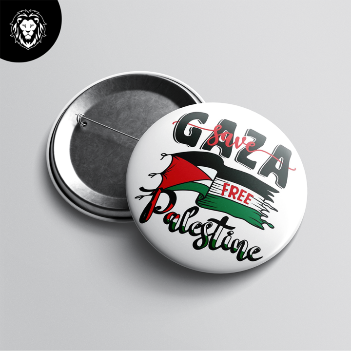 Stand With Palestine Design Round badge  2.25 Inch