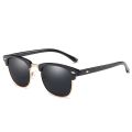 LeonLion 2023 Polarized Semi-Rimless Sunglasses Women/Men Vintage Rice Nail UV400 Classic Eyewear Brand Designer Sun Glasses. 