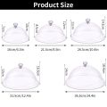 Transparent Dust-proof Creative Acrylic Round Dish Dessert Storage Tray Food Cover Fruit Display Holder Dust-Proof Food Cover Cake Bread Plate. 