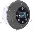Shower Radio Bluetooth Speaker 5.0, JoyGeek Waterproof Wireless Bathroom Music with Suction FM Microphone Hands-Free Calling 10 Hours LCD Clock Display SD Card Play for ÎPhone ÌPÁd Samsung. 