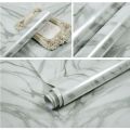 60 X 200Cm Marble Pattern Water-resistant Moistureproof Removable Self Adhesive Wallpaper Peel & Stick PVC Wall Stickers for Living Room Bathroom Kitchen Countertop. 