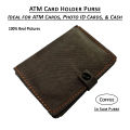 Bi Folding Men Purse Mini ATM Card Case for Boys in Best Quality PU Leather Slim ID Card Holder Wallet for Men Bifold Wallet for Men in Blue Brown Khaki and Coffee Colors Suitable for Daily Use Card Holder Wallet Slim Purse for Pocket Smart Wal. 