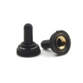 10pcs 6MM Black Mini Toggle Switch Rubber Resistance Boot Cover Cap Waterproof Muqin. 