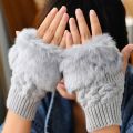 Winter Gloves,Knitted Half Finger Gloves,Fingerless Typing Gloves, Fashion Women Hand Wrist,Knitted Arm Warmers,Stretchy Knitted Mittens for Girls Women. 