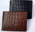 100% Genuine Crocodile Cow Leather Wallet for men. 