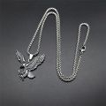 Stainless Steel  Eagle Necklace Fly  Falcon Pendant Necklace for Women. 