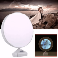 Magic Mirror Circle Shape  Large Size + Photo Frame + LED Lights + Your Free Printed Photo - Special Offer High Quality Switch Off Mirror Switch On Your Photo Frame. 