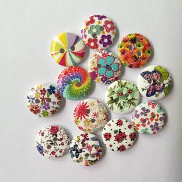 10Pcs%202%20Holes%20Plastic%20Buttons%20Craft%20Handmake%20Scrapbooking%20Sewing%20Clothing%20Accessories%2015mm%20Buttons%20Flower%20Painted%20Sewing%20Crafts-KS%20-%20Image%202