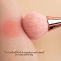 sweet beauty 1 pc Rose Gold Powder Blush Brush Professional Make Up Foundtion Brush Large Cosmetic Face Cont Cosmetic Face Cont brocha colorete Make Up Tool. 