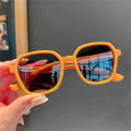 Candy Color Square Silicone Children Sunglasses UV400 Foldable Kids Sun Glasses for Girls Boys Eyewear. 