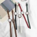 Women's Fashion White Small Watches 2021 Ulzzang Brand Ladies Quartz Wristwatch Simple Retr Montre Femme With Leather Band Clock. 