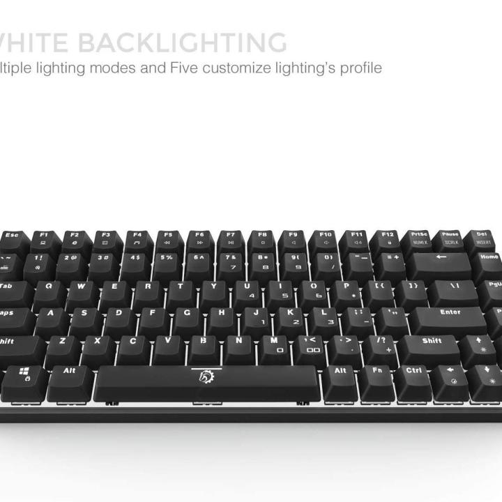 DRÈVÔ Excalibur Cherry MX Black TKL 84 Key Mechanical Gaming Keyboard Full Metal USB Wired with Suspèndèd Keycap Black