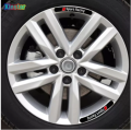 4pcs Rim Stripes Reflective Stickers, Wheel Sticker Rom Edge Stickers Bike rim sticker car decoration Accesories Vinyl Decal White Black Available Color. 