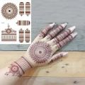 Waterproof Red Henna Mehndi Temporary Tattoo Mehndi Sticker for Girls Hand Henna Classic Design Sticker Tattoo Instant Mehndi Sticker. 