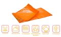 Tarpaulin Sheet Waterproof Tirpal Heavy Duty Multipurpose Plastic Cover All Weather Protection Tharpai for Truck , Garden , Car , Bike , Home Roof, Rain - Orange. 