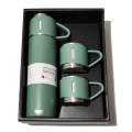 BT53 Stainless Steel 500 ML Vacuum Flask/ Bottle/ Thermos for Hot and Cold Drinks with Three Cups (Pink). 