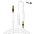 Audio Cable 3.5mm to Jack 3.5mm Speaker Line Aux Cable Male to Male with Mic to volume control for Headphone Car speaker. 