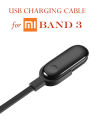 High Quality USB Charging/Charger Cable for Mi Band 3 (FREE REPLACEMENT GUARANTEE). 