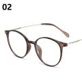 5 Colors Trendy Transparent Round Frames Anti Blue Light Glasses/ Men/Women Metal Frame Reading Plain Glasses Nearsighted Eyewear. 