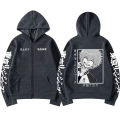 Tokyo Revengers Anime Zipper Hoodies Kawata Nahoya Graphic Hoodie Harajuku Pulover Sweatshirt for Men Women Loose Casual Tops. 
