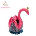 3D Origami Paper Swan Pen Holder. 