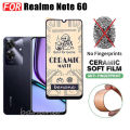 ShockProof Case for Realme Note 60 Ceramic Tempered Glass 3 in 1 Realme Note60 Note 50 Screen Protector Camera Lens Film. 