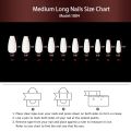 24 Pcs Medium Long Ballerina Press On Nails White Nails With Rhinestone matte Reusable Artificial False Nails For Women. 