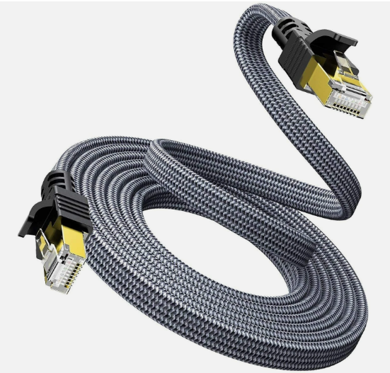 Ethernet Cable 7.5M Snowkids Cat 8 Flat Ethernet Cable High Speed A R2402