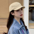 【Pioneer Gong】Korean Fashion Peaked Cap For Men Women Short Brim Baseball Hat Retro Cotton Sunscreen Bonnet Solid Sun Visors Hip Hop casquette. 