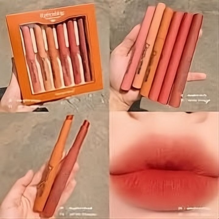 Imported Silky Touch Matte Dream Lipstick Set of 6 Matte Lipsticks in a Pack