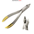 Premium Quality Dental Orthodontic Kim Plier TC Arch Wire Bending Loop Forming Pliers with TC Wire Cutter. 
