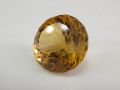 Natural Deep Yellow Citrine loose gemstone Brilliant Cut 21Ct. 